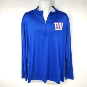 New York Giant Quarter-Zip Men XL Football Team Apparel Pullover